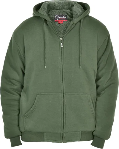 Vista 39 de Chaqueta con capucha con cremallera completa y forro de sherpa