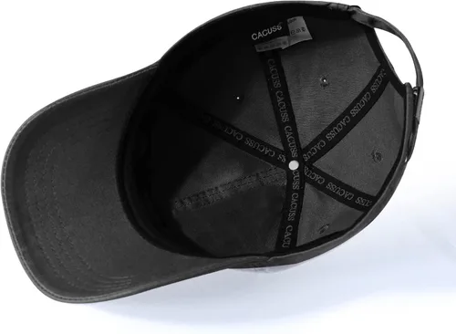 Vista 7 de CACUSS Gorra de béisbol clásica de algodón para hombre con cierre de hebilla ajustable gorra de golf