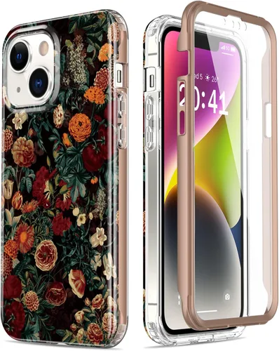 Vista 17 de Esdot Funda para iPhone 14 con Protector de Pantalla Integrado, Funda Resistente de Grado Militar con Diseños de Moda para Mujeres y Niñas, Funda