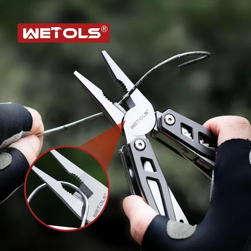 Vista 7 de Regalos de Navidad para hombres, papá, WETOLS 21-en-1 multiherramientas con cuchillo de bolsillo, alicates autoblocantes de acero inoxidable con 8