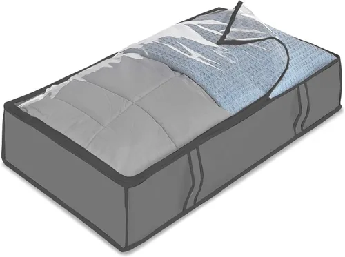Vista 7 de Whitmor Bolsa de lona pesada con cremallera debajo de la cama, Jumbo