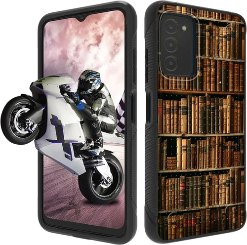 Vista 84 de Funda protectora resistente de doble capa para Samsung A14 5G (parte trasera con textura antideslizante), TPU suave a prueba de golpes, para Samsung