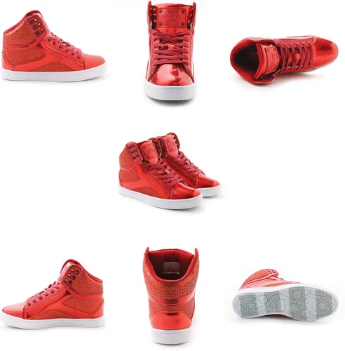 Vista 3 de Pastry Pop Tart Glitter High Top Tenis y zapatos de baile para mujer