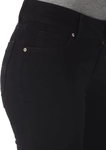 Vista 3 de Wrangler Western - Jeans elásticos de tiro medio para mujer, Azul