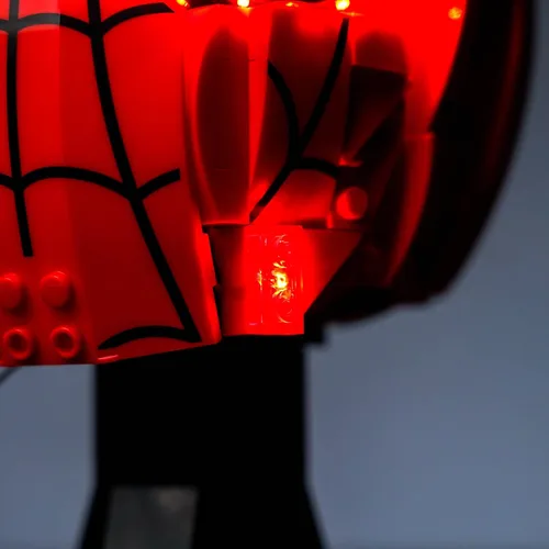 Vista 6 de VONADO Luz LED de control de luz compatible con Lego Spider Man's Mask 76285 (solo luces, sin modelos), kit de iluminación creativa, accesorios