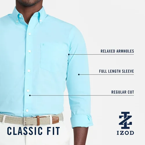 Vista 8 de IZOD Essential Solid Woven - Camisa para hombre