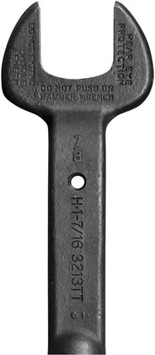 Vista 11 de KLEIN TOOLS 3213TT - Llave de construcción con agujero de sujeción, fabricada en Estados Unidos, apertura nominal de 1-7/16 pulgadas, perno de 7/8
