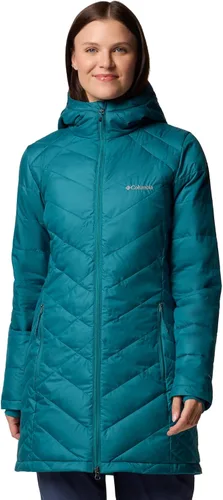 Vista 12 de Columbia Chaqueta larga con capucha Heavenly para mujer Verde (Stone Green)
