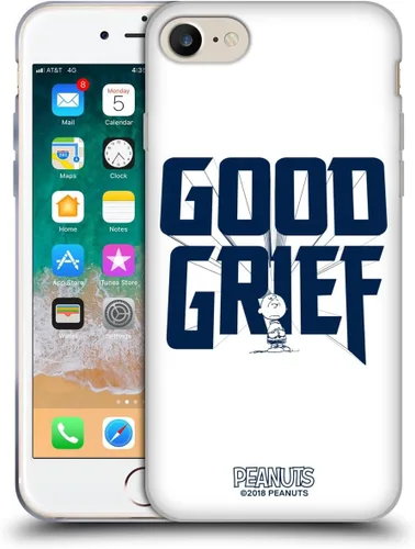 Vista 87 de Head Case Designs Funda de gel con licencia oficial de Peanuts Charlie Brown Good Grief Rock Tees [protección de grado militar] compatible con Apple
