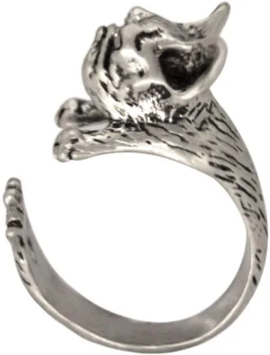 Vista 4 de Queenbox - Anillo para mujer, diseño de bulldog francés