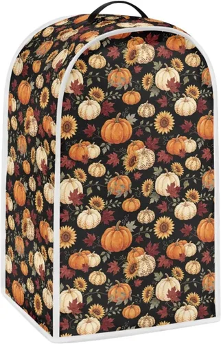 Vista 8 de Cubierta antipolvo para licuadora con estampado de girasol, funda para batidora de pie o cafetera, poliéster antihuellas dactilares, a prueba