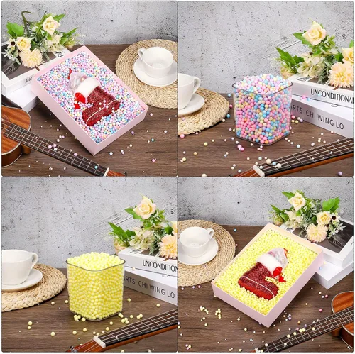 Vista 5 de MECCANIXITY Bolas de espuma de cuentas de espuma de 0.079 a 0.118 pulgadas para decoraciones de bodas y fiestas, pequeñas bolas de embalaje