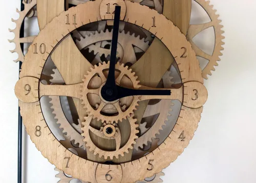 Vista 2 de Abong Kit de reloj hecho a mano de madera Vera Proyecto de bricolaje