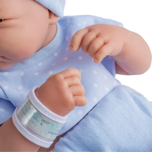 Vista 4 de La Newborn de JC Toys, Real Boy in Blue, Rosado