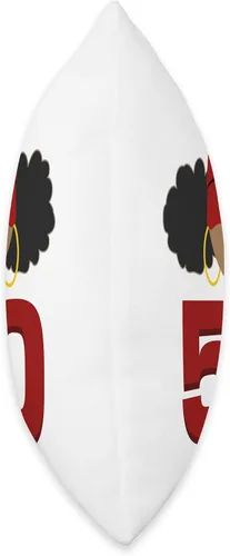 Vista 2 de Hip Hop is 50 50th Anniversary Afro Puffs Black Women Throw Pillow, 18 x 18, multicolor