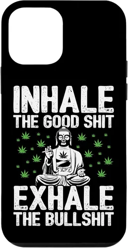 Vista 16 de Inhale Good Shit Exhale Bullshit - Weed Cannabis - 420 Case for iPhone 17