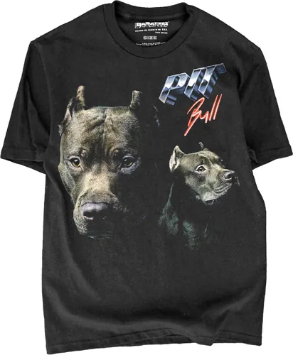 Vista 32 de Camiseta de Heavy Metal de los 80s con Animal en Negro - 100% Algodón - para Hombre y Mujer
