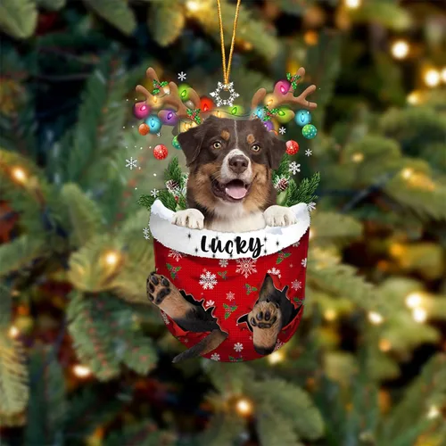 Vista 11 de Adorno de Navidad personalizado para perro Airedale Terrier en bolsillo de nieve, adorno para árbol de Navidad, idea de regalo para amantes