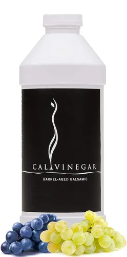 Vista 3 de Calivirgin Vinagre balsámico tradicional con sabor a naranja sanguina, grueso, aterciopelado, auténtico vinagre balsámico italiano, vinagre gourmet