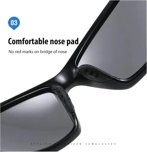 Vista 5 de Lentes de sol polarizados de lectura con lente completa para hombres y mujeres, deportes, conducción, lectura, lentes tintados para lectores Blanco