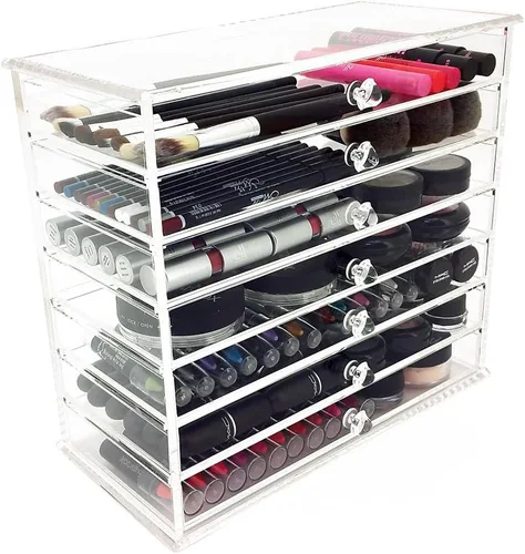 Vista 2 de OnDisplay Caitlyn - Organizador acrílico de 7 niveles para cosméticos y maquillaje
