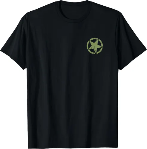Vista 2 de Jeep Camiseta con estampado de estrella (parte delanteratrasera), Negro, S