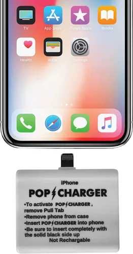 Vista 3 de Cargador Pop Charger de emergencia, para iPhone