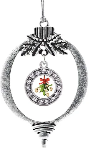 Vista 37 de Inspired Silver - Adorno de cromosoma 21 con dije de círculo de plata con joyas de circonita cúbica