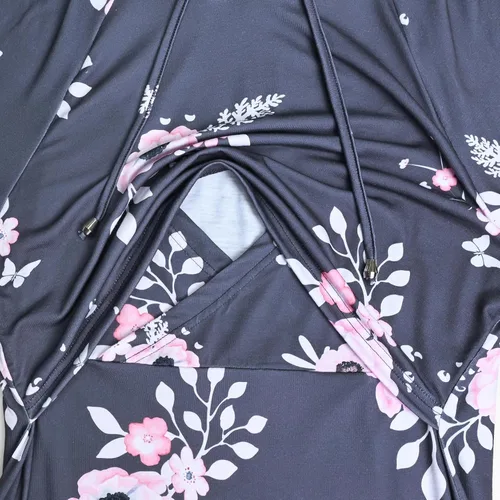 Vista 84 de GINKANA Sudadera con capucha para mujer, manga larga, lactancia materna, ropa casual