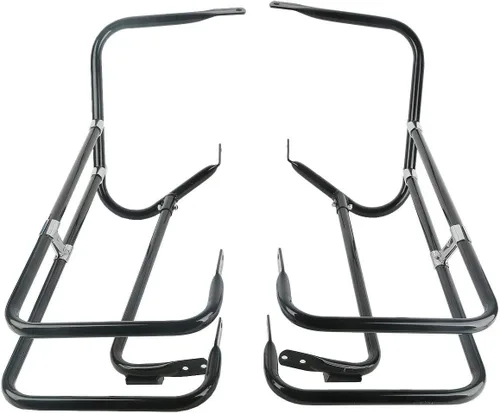 Vista 17 de TCT-MOTORPARTS Soporte de protección de alforja para Harley Electra Glide FLHT FLHTC FLHTCU 97-08 Cromado