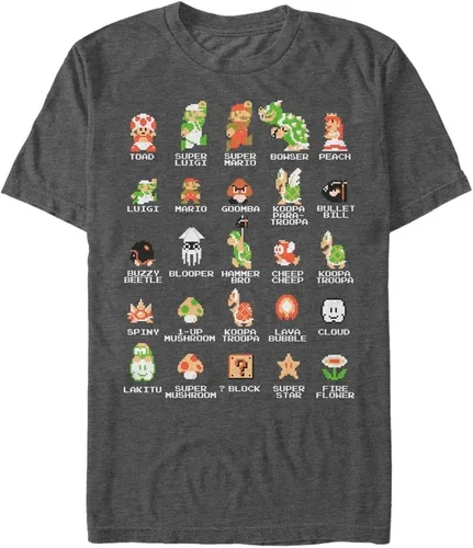 Vista 15 de Nintendo Camiseta para hombre Negro