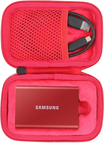 Vista 12 de co2CREA - Funda rígida de viaje para Samsung T3 T5 portátil de 250 GB, 500 GB, 1 TB, 2 TB, SSD USB 3.0, unidades externas de estado sólido