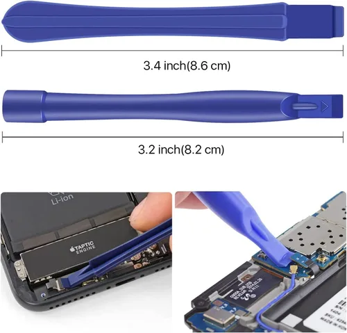 Vista 4 de Juego de destornilladores de precisión 16 en 1, kit de herramientas de reparación compatible con reparación de teléfonos inteligentes, iPad