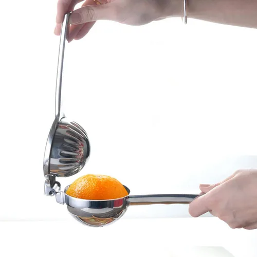 Vista 5 de COHEALI Handheld Stainless Steel Lemon Squeezer Manual Fruit Juicer Portable Citrus Press for Kiwi Mango Watermelon Easy to Clean Non-electric