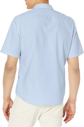 Vista 2 de BOSS Camisa de manga corta Oxford de algodón de ajuste regular para hombre