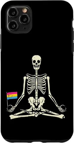 Vista 13 de Skeleton Yoga Pansexual Flag Yogi Asana Pan Pride LGBT Gift Case for iPhone 17