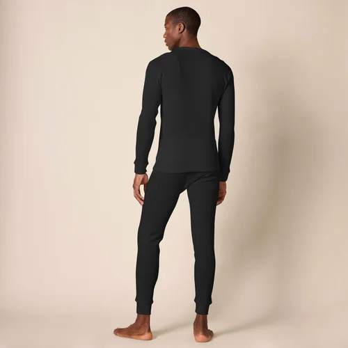 Vista 3 de Amazon Essentials - Conjunto de ropa interior térmica Long Johns para hombre Negro