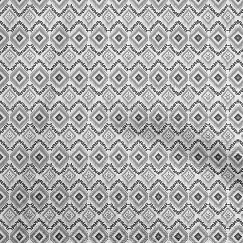 Vista 10 de oneOone Cotton Flex Beige Fabric Ikat Sewing Material Print Fabric By The Yard 40 Inch Wide