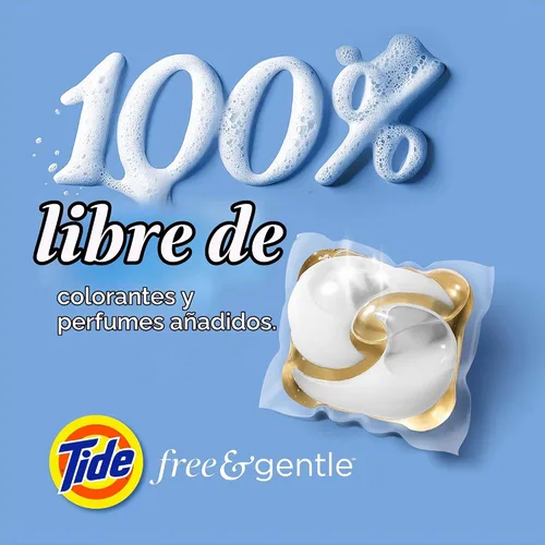 Vista 9 de Tide PODS - Cápsulas de jabón de detergente libre y suave, 76