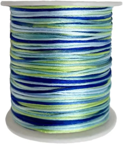 Vista 10 de Cordón de nailon teñido de 0.039 pulgadas x 100 yardas, hilo de cuentas para collares de macramé de cola de ratón, pulseras de amistad, fabricación