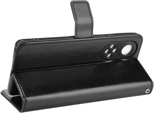 Vista 5 de Funda para Honor 50, funda de piel con tapa para Honor 50 5G NTH-AN00 NTH-NX9 NTH-N29, color negro