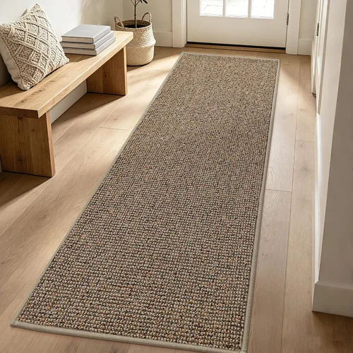 Vista 49 de BEQHAUSE Alfombra de Entrada de 20"x32" Tapete Interior para Puerta Antideslizante Lavable, Alfombras de Pasillo Absorbentes y Resistentes a Manchas