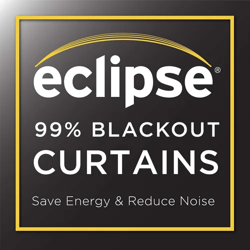 Vista 3 de Eclipse Thermapanel Cortina lisa de ventana moderna para oscurecer la habitación, con bolsillo para cortinero, para dormitorio (1 panel), 63 x 54