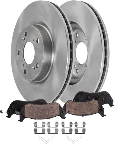 Vista 20 de Detroit Axle - Kit de freno delantero para Toyota RAV4 Prius V Lexus HS250h Scion xB Rotores de disco de 10.83 pulgadas Reemplazo de la pinza