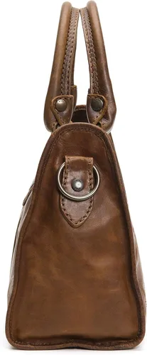Vista 3 de Frye Melissa - Bolso de cuero con cremallera, Marrón