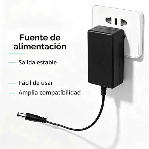 Vista 4 de Fuente de alimentación de 15 V 2 A CC Adaptador de corriente de 30 vatios AC DC 15 V Cable de alimentación 15 voltios 2 amperios de potencia