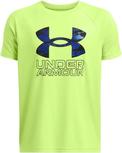 Vista 37 de Under Armour Camiseta de manga corta Tech Hybrid con estampado para niños