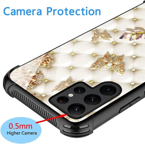 Vista 5 de ZHEGAILIAN Funda para Samsung Galaxy S23 Ultra, protección de grado militar, esquinas a prueba de golpes, funda antiarañazos para Samsung Galaxy S23