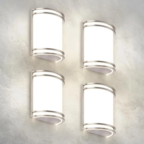 Vista 13 de ASD - Lámpara de pared LED para interiores, níquel cepillado 3000/4000 8 pulgadas Níquel cepillado