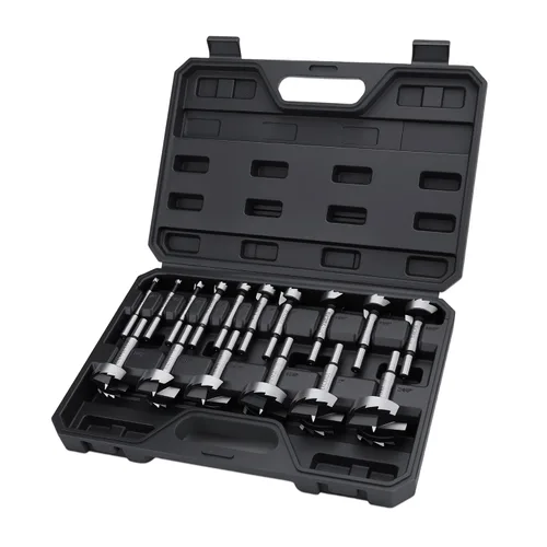 Vista 10 de Broca Forstner de 3 pulgadas, broca Forstner de 3 pulgadas para carpintería, cortador de bisagra para madera dura, madera contrachapada, plástico